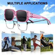 HAOLOTA Small Sunglasses Over Glasses Women SG0513
