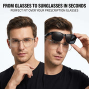 HAOLOTA Square Shades Fit-Over Sunglasses Men SG0174M