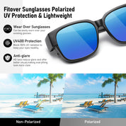 HAOLOTA 3pcs Polarized Over Sunglasses Men Women SG1824-3P