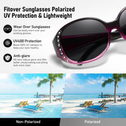 HAOLOTA Rhinestone Fit Over Sunglasses Women SG0108