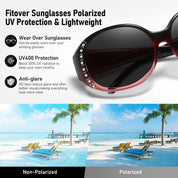 HAOLOTA Rhinestone Fit Over Sunglasses Women SG0108