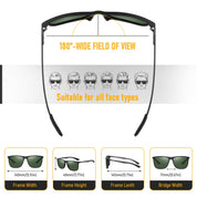 HAOLOTA Ultralight Carbon Fiber Sunglasses Men SG8001