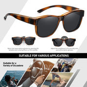 HAOLOTA Square Oversized Over Sunglasses Men SG0174L