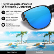 HAOLOTA Cat Eye Sunglasses Over Glasses Women SG0189