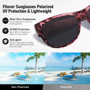 HAOLOTA Cat Eye Sunglasses Over Glasses Women SG0173