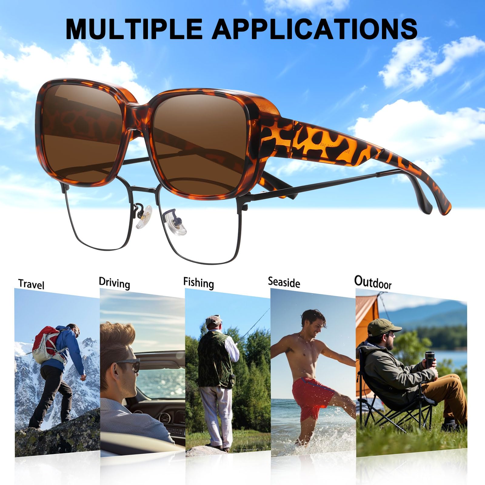 HAOLOTA Small Sunglasses Over Glasses Women SG0513