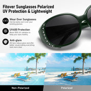 HAOLOTA Rhinestone Fit Over Sunglasses Women SG0108