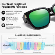 HAOLOTA Square Shapes Fit-Over Sunglasses SG0512