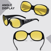 HAOLOTA Rhinestone Night Driving Glasses Women NV0008