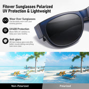 HAOLOTA Cat Eye Sunglasses Over Glasses Women SG0173