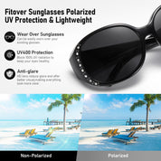 HAOLOTA Rhinestone Fit Over Sunglasses Women SG0108