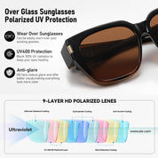 HAOLOTA Square Shapes Fit-Over Sunglasses SG0512