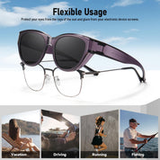 HAOLOTA Small Cat Eye Fit Over Sunglasses Women SG0171