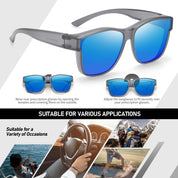 HAOLOTA Square Oversized Over Sunglasses Men SG0174L