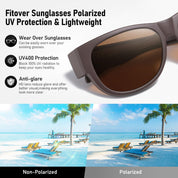 HAOLOTA Cat Eye Sunglasses Over Glasses Women SG0173