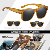 HAOLOTA Square Oversized Over Sunglasses Men SG0174L