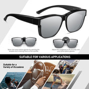HAOLOTA Square Shades Fit-Over Sunglasses Men SG0174M