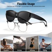 HAOLOTA Small Cat Eye Fit Over Sunglasses Women SG0171