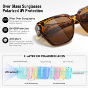 HAOLOTA Square Shapes Fit-Over Sunglasses SG0512