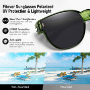 HAOLOTA Cat Eye Sunglasses Over Glasses Women SG0189