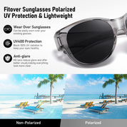 HAOLOTA Cat Eye Sunglasses Over Glasses SG0179