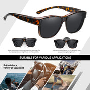 HAOLOTA Square Oversized Over Sunglasses Men SG0174L
