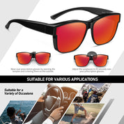 HAOLOTA Square Oversized Over Sunglasses Men SG0174L