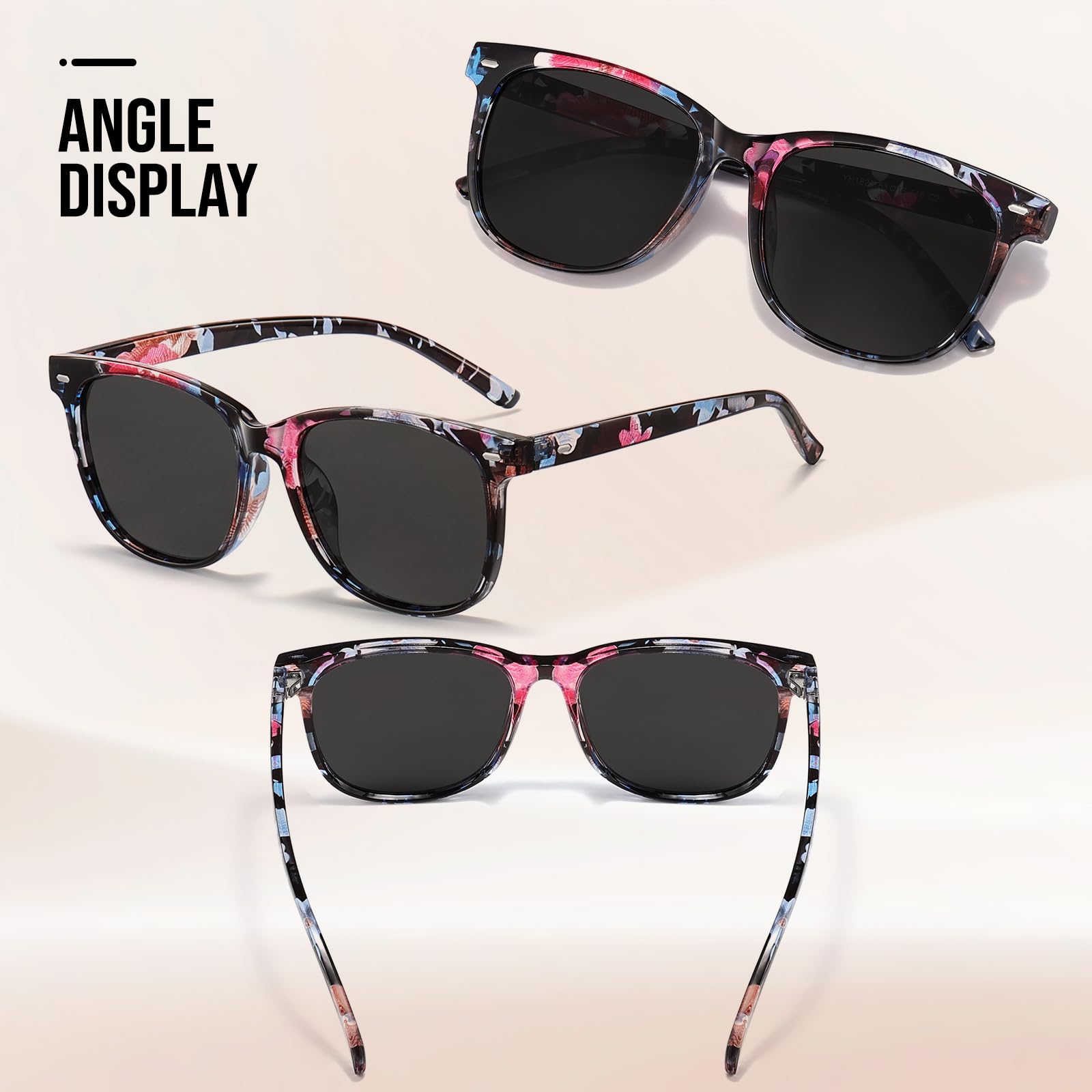 HAOLOTA 2pcs Classic Round Sunglasses Women SG1825-2P