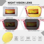 HAOLOTA Anti Glare Night Driving Glasses Women NV8081