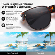HAOLOTA Cat Eye Sunglasses Over Glasses Women SG0189