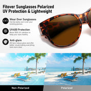 HAOLOTA Cat Eye Sunglasses Over Glasses SG0179