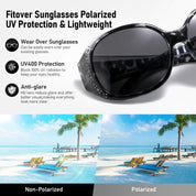 HAOLOTA Rhinestone Fit Over Sunglasses Women SG0108