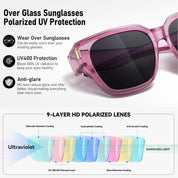 HAOLOTA Square Shapes Fit-Over Sunglasses SG0512