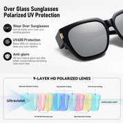 HAOLOTA Square Shapes Fit-Over Sunglasses SG0512