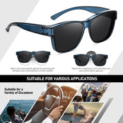 HAOLOTA Square Oversized Over Sunglasses Men SG0174L