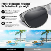 HAOLOTA Cat Eye Sunglasses Over Glasses Women SG0173
