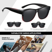 HAOLOTA Square Oversized Over Sunglasses Men SG0174L