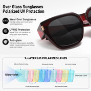HAOLOTA Square Shapes Fit-Over Sunglasses SG0512