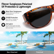 HAOLOTA Cat Eye Sunglasses Over Glasses Women SG0173