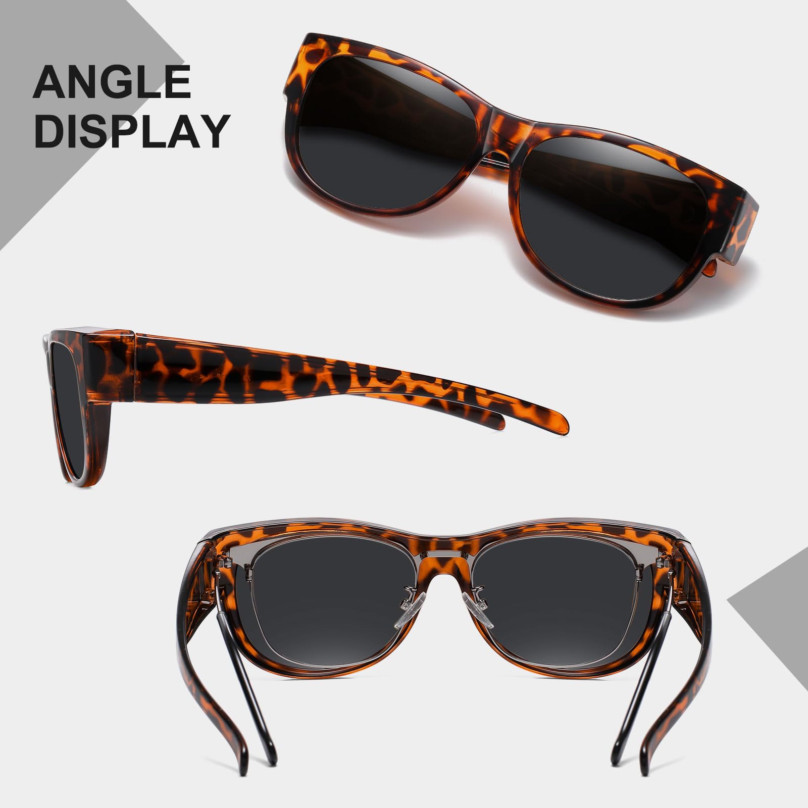 HAOLOTA Cat Eye Sunglasses Over Glasses Women SG0173