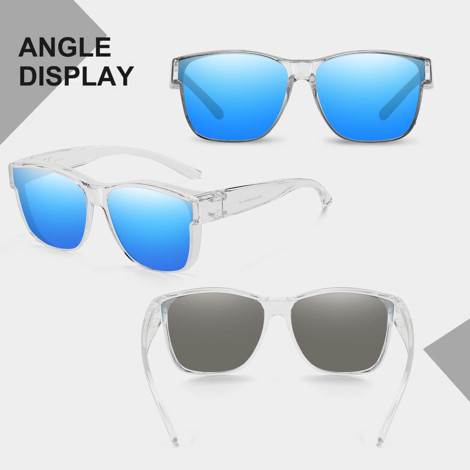HAOLOTA Square Oversized Over Sunglasses Men SG0174L