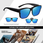 HAOLOTA Square Oversized Over Sunglasses Men SG0174L