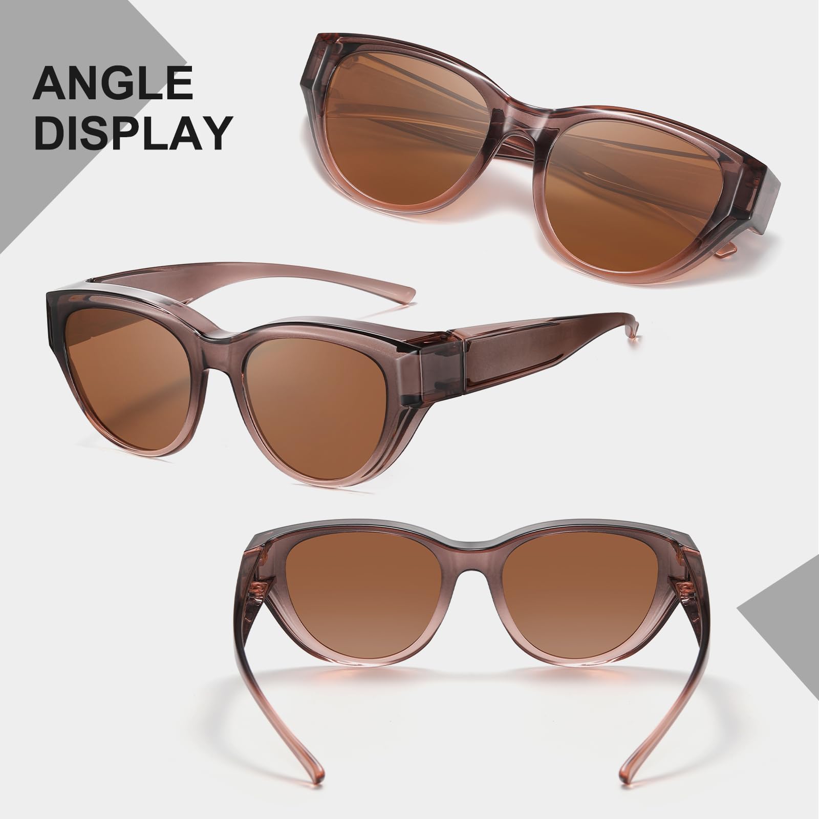 HAOLOTA Small Cat Eye Fit Over Sunglasses Women SG0171