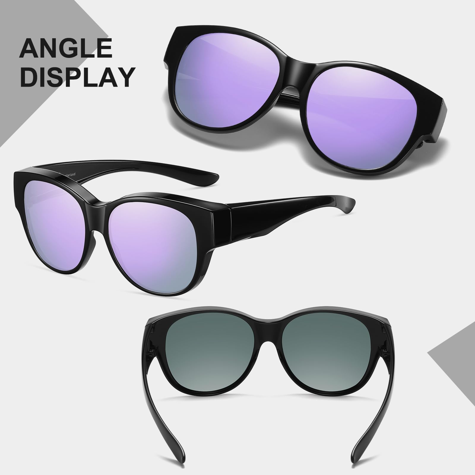 HAOLOTA Cat Eye Sunglasses Over Glasses SG0179