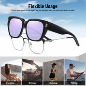 HAOLOTA Square Shapes Fit-Over Sunglasses SG0512