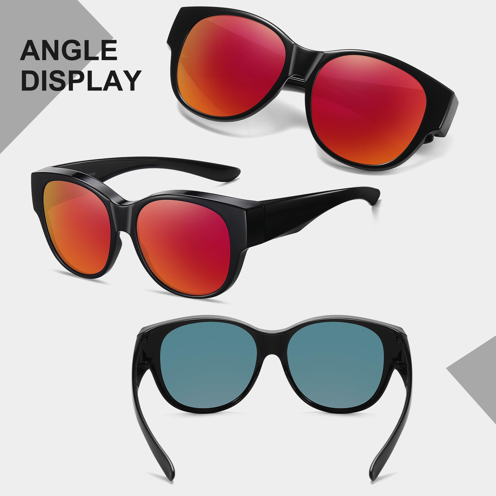 HAOLOTA Cat Eye Sunglasses Over Glasses SG0179