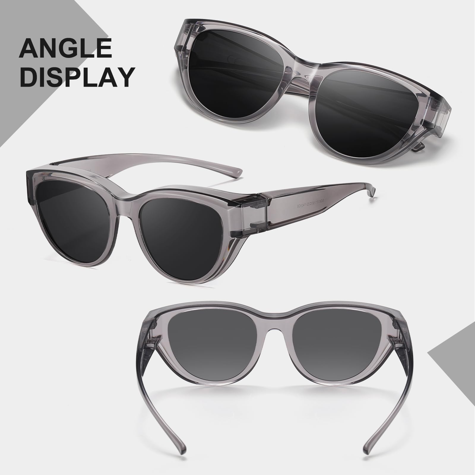 HAOLOTA Small Cat Eye Fit Over Sunglasses Women SG0171