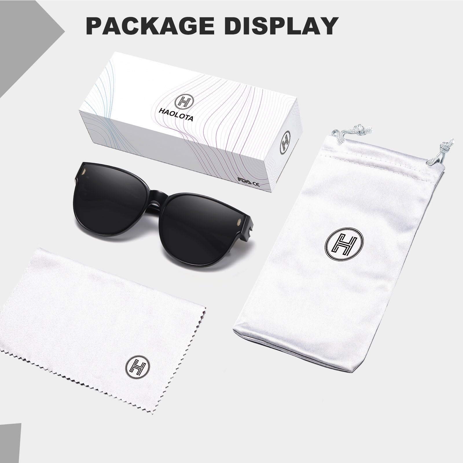 HAOLOTA Cat Eye Sunglasses Over Glasses Women SG0189