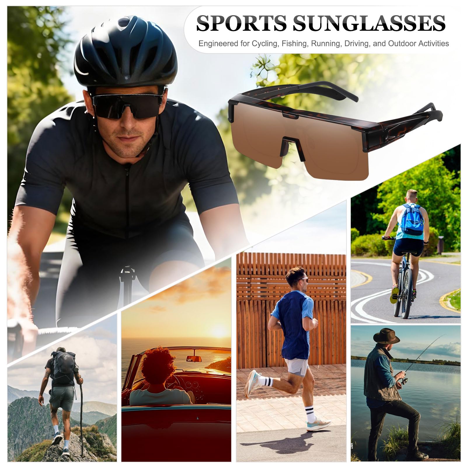 HAOLOTA Cycling Sunglasses Over Glasses Men SG0191
