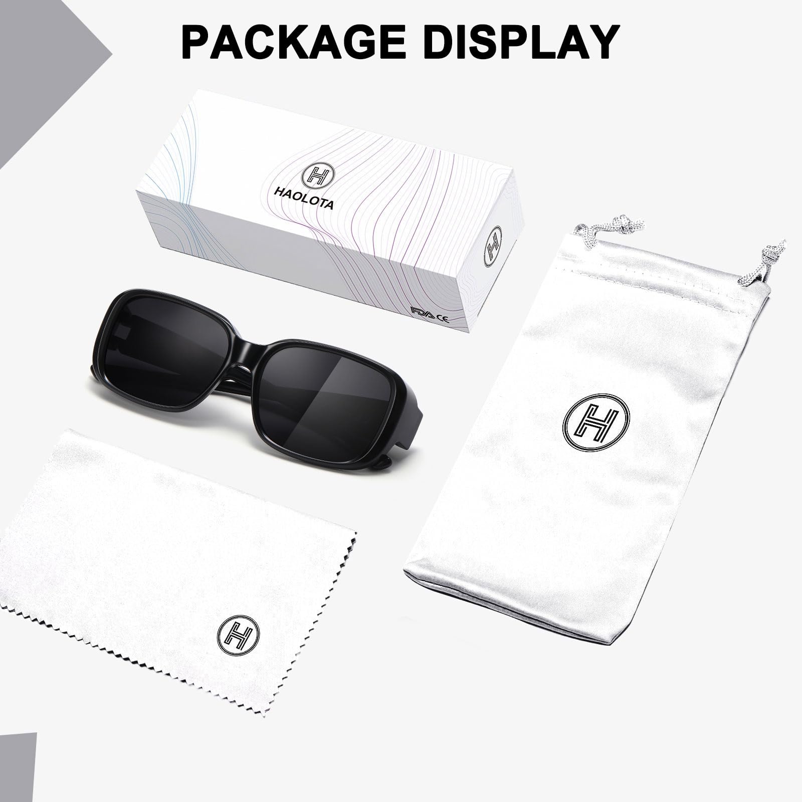 HAOLOTA Small Sunglasses Over Glasses Women SG0513